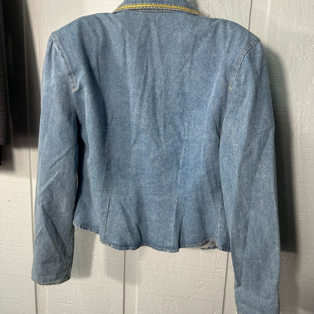 To Be Seen Women’s Denim Jacket/Blazer No Size EUC - Picture 5 of 7